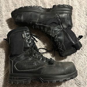 5.11 tactical “protective toe” zip up boots
